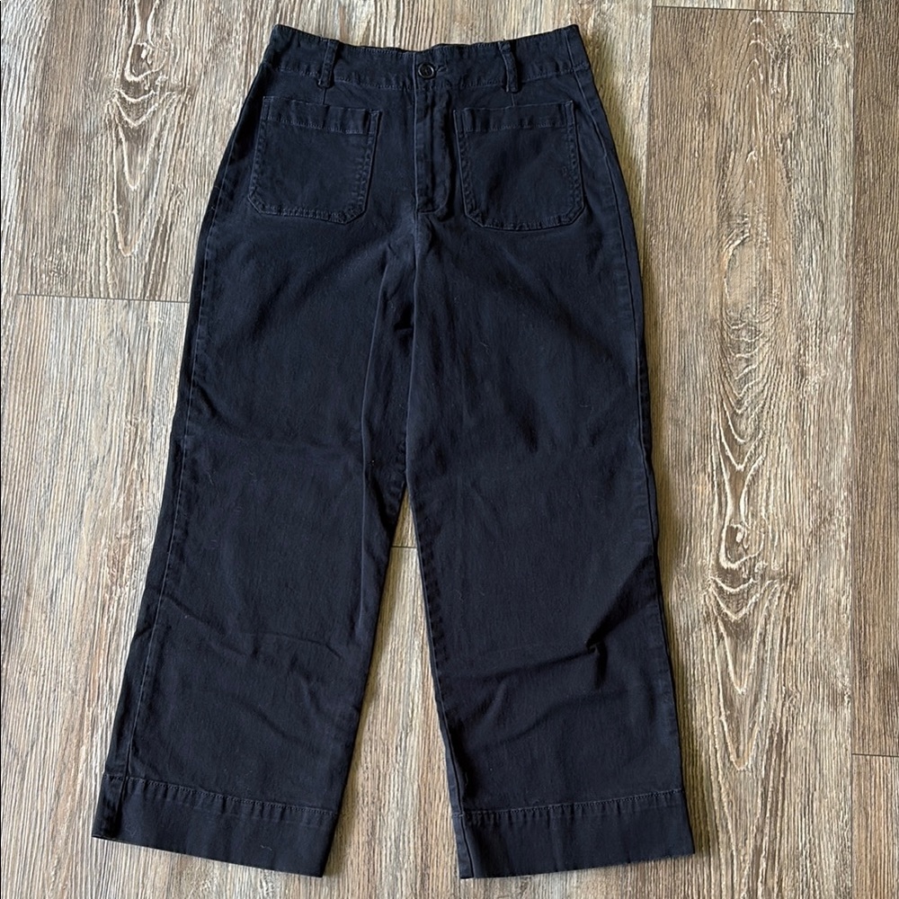 Bagatelle Black Flare Wide Leg Jeans with Matte Finish